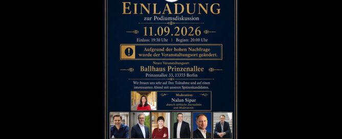LIVE: Podiumsdiskussion der Spitzenkandidaten in Berlin | TDU 11.09.2026 - 1